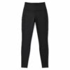 Women's black high waisted gym leggings with side pocket and flat seams